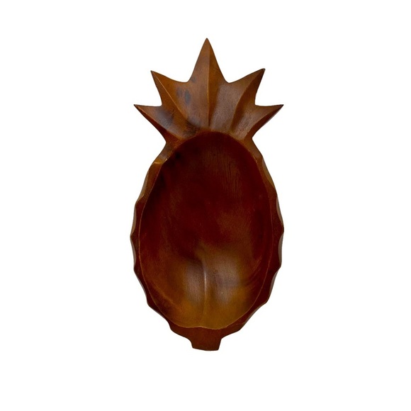 Tropico Hawaii MonkeyPod Wooden Pineapple Tray. - Picture 6 of 6